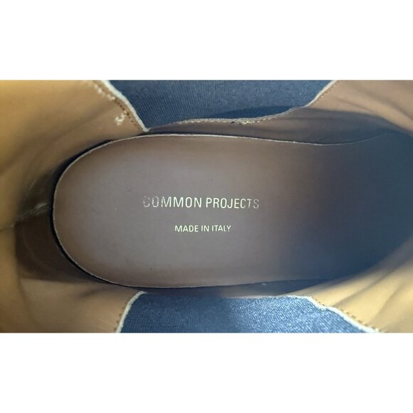 Common Projects Mens Winter Chelsea Boots Brown Suede Size 45 US 12 Italy - Picture 12 of 14